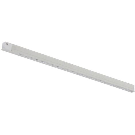 IluminaShop - Foco Lineal Hall LED Blanco 24W para Carril Magnetico Monofasico Detail Chip Osram 48V CRI 90 UGR 17 Serie Detail  Blanco Calido 3000K