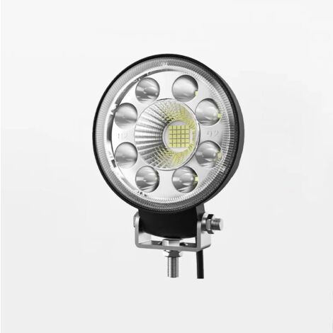 IluminaShop - Foco Proyector LED Redondo 99W 1030V DC IP67 para Coches, Barcos, Caravanas, Maquinas, Campings  Blanco Frio 5500K