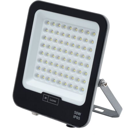 IluminaShop - Foco Proyector LED SMD 50W 6000LM Chip Osram Mini On Plus Regulable IP65  Blanco Calido 3000K