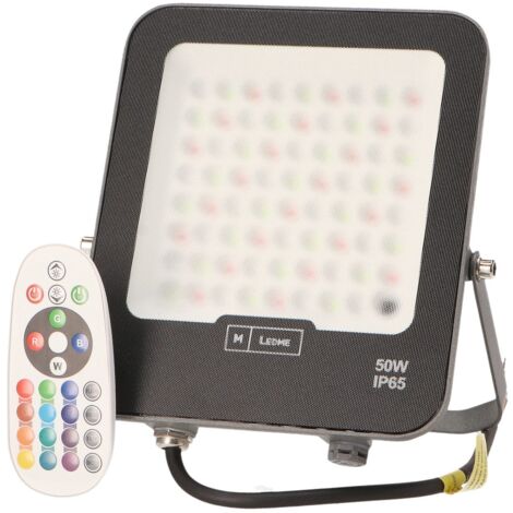 IluminaShop - Foco Proyector LED SMD Chip Osram Mini On Plus 50W RGB Regulable IP65
