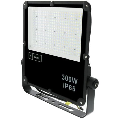 IluminaShop - Foco Proyector LED SMD Slim Lumileds 300W Regulable 110V IP65  Blanco Frio 5000K