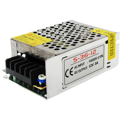 IluminaShop - Fuente de alimentacion para tiras LED 36W 12VDC