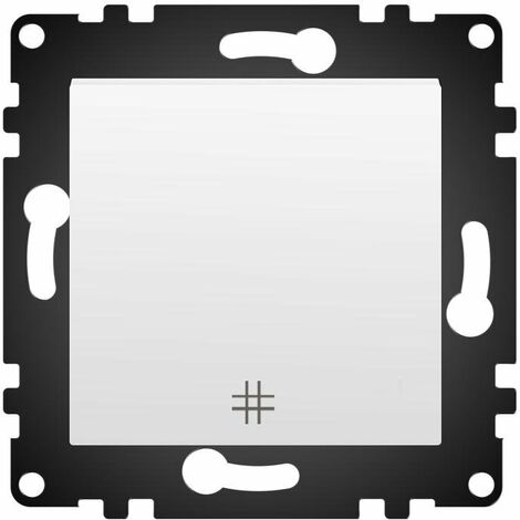IluminaShop - Interruptor Empotrable Simple Cruzamiento Blanco IP20 Serie wLux