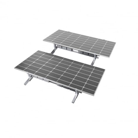 IluminaShop - Kit Estructura 2 Paneles Horizontal Para Techo Plano 1015º