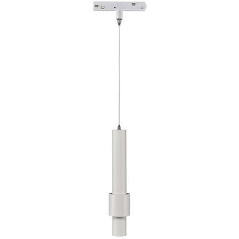 IluminaShop - Lampara Colgante Blanca 10W para Carril Magnetico Detail Chip Osram 48V Monofasico CRI 90 UGR 17 Serie Detail Blanco Neutro 4000K