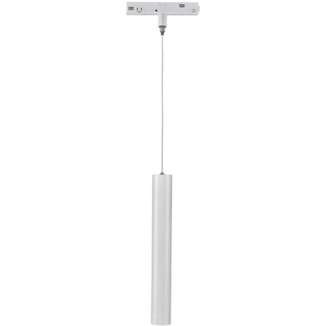 IluminaShop - Lampara Colgante Blanca II 10W para Carril Magnetico Detail Chip Osram 48V Monofasico CRI 90 UGR 17 Serie Detail Blanco Neutro 4000K