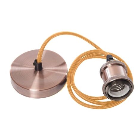 IluminaShop - Lampara Colgante Styling Cobre Cepillado 1XE27