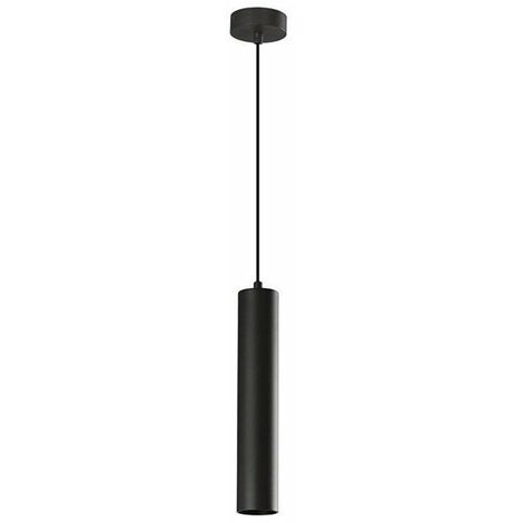 IluminaShop - Lampara de Techo Colgante Paipu Negra 1XGU10