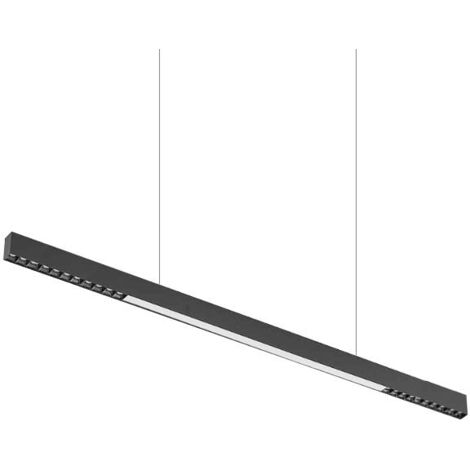 IluminaShop - Lampara de Techo LED 40W Lineal 120 Lm/W CRI 90 UGR 19  Blanco Calido 3000K