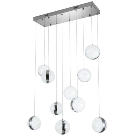 IluminaShop - Lampara de Techo LED Bubbles 60W CCT con Mando a Distancia  3000+4000+6000