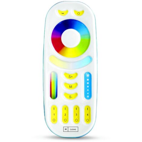 IluminaShop - Mando RF para Regulador LED RGB+CCT de 4 Zonas para Tira LED 12/24V