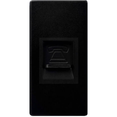 IluminaShop - Modulo Conexion Telefono RJ11 Negro Serie Modern