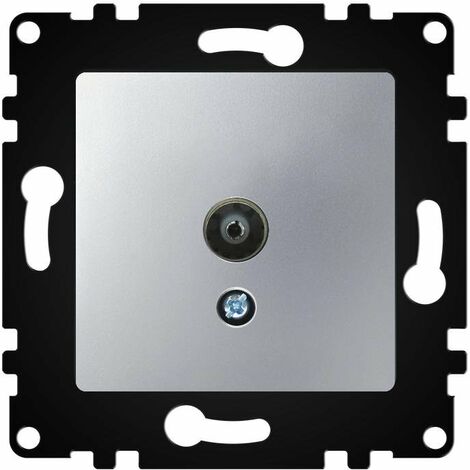IluminaShop - Modulo Empotrable Toma Final TV Gris IP20 Serie wLux