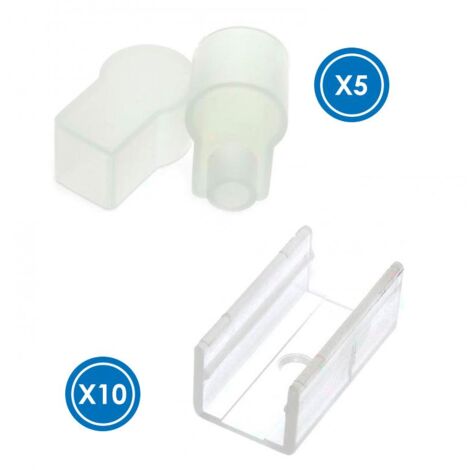 IluminaShop - Pack Tapones y Grapas para Funda de Silicona Arc