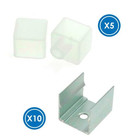 IluminaShop - Pack Tapones y Grapas para Funda de Silicona Cube 15X15