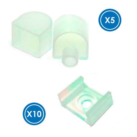 IluminaShop - Pack Tapones y Grapas para Funda de Silicona Door