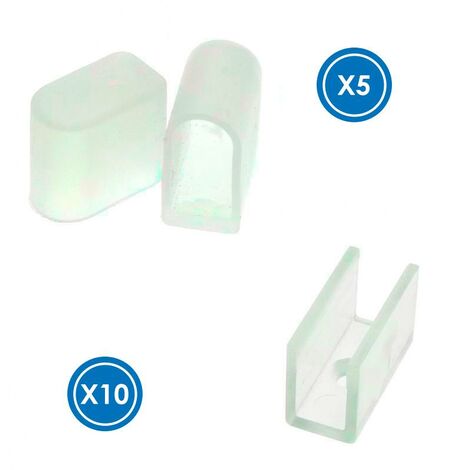 IluminaShop - Pack Tapones y Grapas para Funda de Silicona Drop