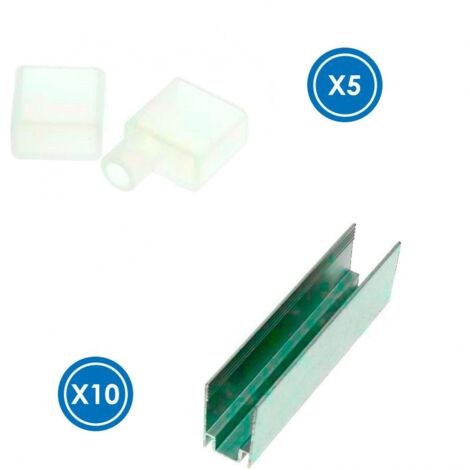 IluminaShop - Pack Tapones y Grapas para Funda de Silicona Rectangle