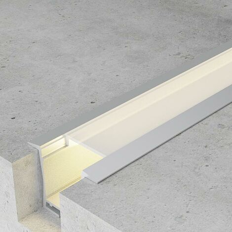 IluminaShop - Perfil Aluminio para Empotrar con Alas Bify 12/24V/220V 2 metros