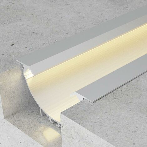 IluminaShop - Perfil Aluminio para Empotrar con Alas Sunrise 2 metros