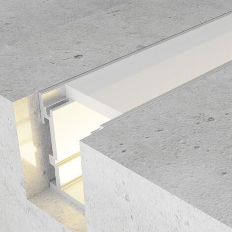 IluminaShop - Perfil Aluminio Ufeg con Alas para Suelo 2 metros