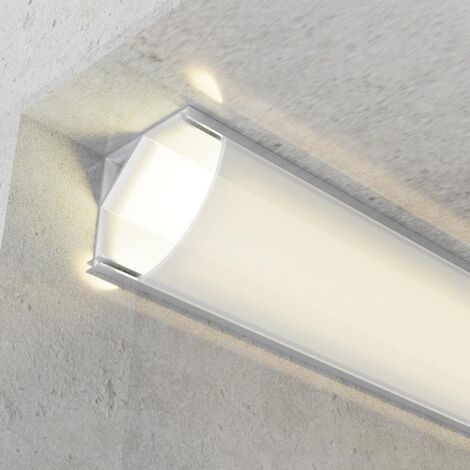 IluminaShop - Perfil de aluminio L Small para Esquinas 12V/24V 2 metros