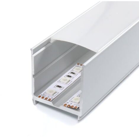IluminaShop - Perfil de Aluminio MinLed II 12V/24V/220V 2 Metros – Opcional colgante