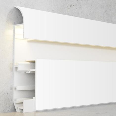 IluminaShop - Perfil de Aluminio Muye Lacado Blanco 2 metros