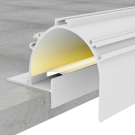 IluminaShop - Perfil de Aluminio Sunn Lacado Blanco 12/24V 2 metros