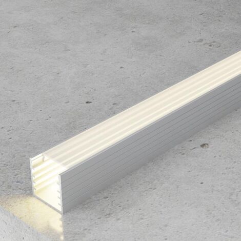 IluminaShop - Perfil de Aluminio U Superficie Jesf 12V/24V 2 metros