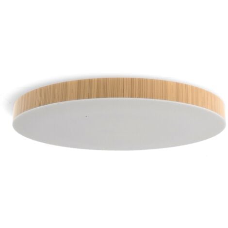 IluminaShop - Plafon LED Circular Madera Regulable CCT 24W 3000+4000+6000