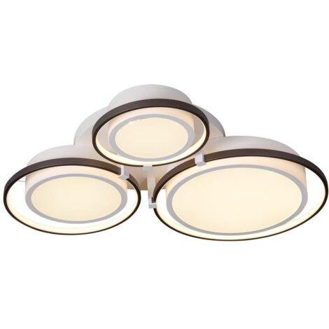 IluminaShop - Plafon LED Circular Tres Decorativo de Techo 113W CCT + Mando  3000+4000+6000