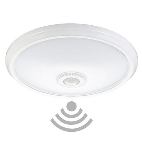 IluminaShop - Plafon LED con Sensor Movimiento 15W PIR 360º  Blanco Frio 6000K