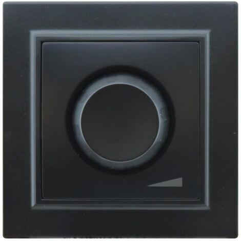 IluminaShop - Potenciometro Regulador Negro 40600W Triac Marco Incluido IP20 Serie wLine