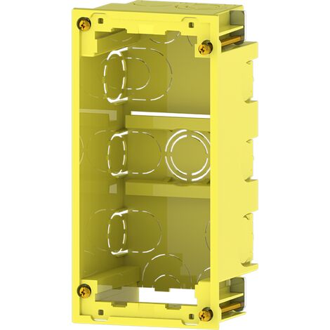IluminaShop - Puesto de Trabajo Caja de Instalaccion Empotrada para 2 Modulos 45x45