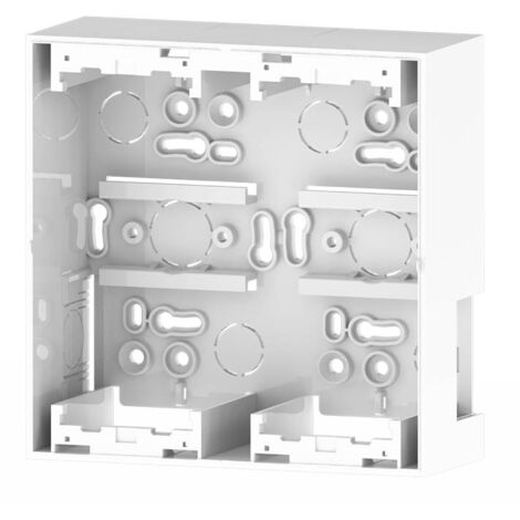 IluminaShop - Puesto Trabajo Caja de Montaje de Superficie para 4 Modulos 45x45