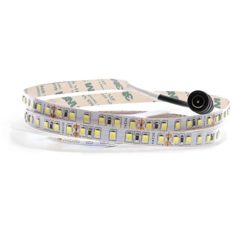 IluminaShop - Tira de LED 24W 24V DC SMD2835 IP20 120LED/m 4,8W/m (5 Metros)  Blanco Frio 6000K