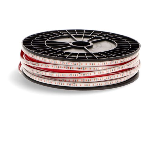 IluminaShop - Tira de LED 500W 220VAC SMD2825 10W/m IP65 Sin Rectificador (50 metros)  Rojo