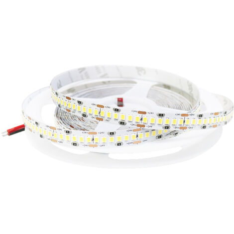 IluminaShop - Tira de LED 90W 24V DC SMD2835 240LED/m 18W/m IP20 (5 metros)  Blanco Calido 2700K