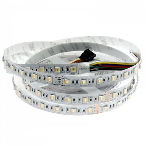 IluminaShop - Tira LED 75W 24v DC SMD2835 60 LED/m 15W/m IP65 RGB+CCT (5 metros)  RGB+3000+4000+6000