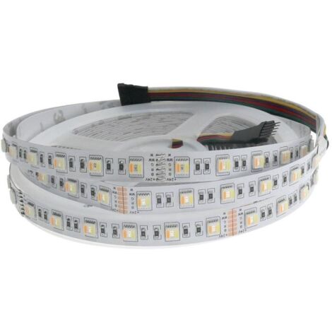 IluminaShop - Tira LED 75W 24v DC SMD5050 60 LED/m 15W/m IP20 RGB+CCT (5 metros)  RGB+3000+4000+6000