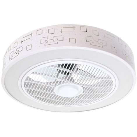 IluminaShop - Ventilador de Techo LED Sticks 36W Blanco DC Ultra Silencioso con Mando a Distancia Verano / Invierno 3000+4000+6000