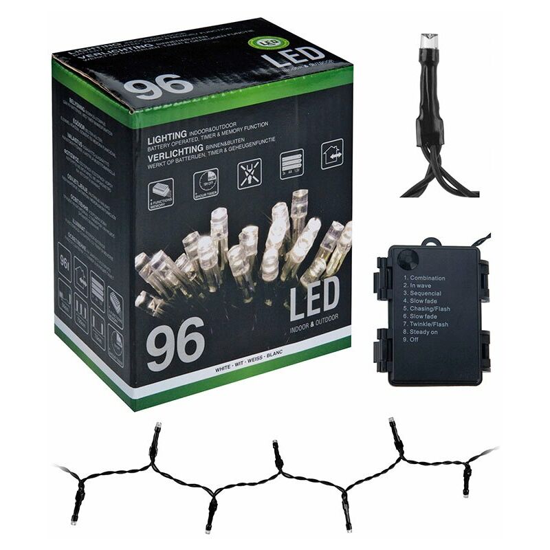 

Iluminicion 96Led Inter. C/Bater. Blnca