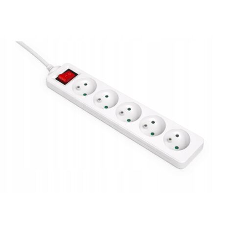 iLuve P530-16A-W Verlängerungskabel 5x Z/U 3,0 m (H05VV-F 3x1,5) mit Sicherung 743840