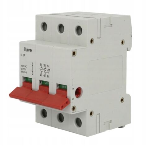 iLuve RI 63A 3P INTERRUTTORE SEZIONATORE 63A 3Z 3M 400V CA AM-I05020-00
