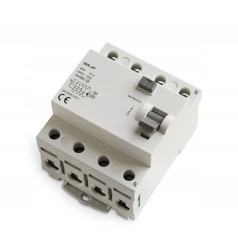 iLuve WR 40A/ 30MA/AC 4P INTERRUTTORE AUTOMATICO DIFFERENZIALE 40A 30MA AC 6KA AM-R12120-00
