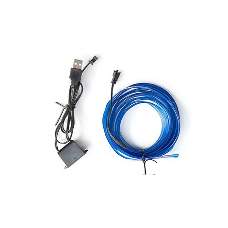Im Auto Licht USB Auto Kaltlicht LED ohne Unterbrechung Änderungslicht (blau)