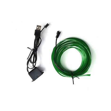 Im Auto Licht USB Auto Kaltlicht LED ohne Unterbrechung Änderungslicht (grün)
