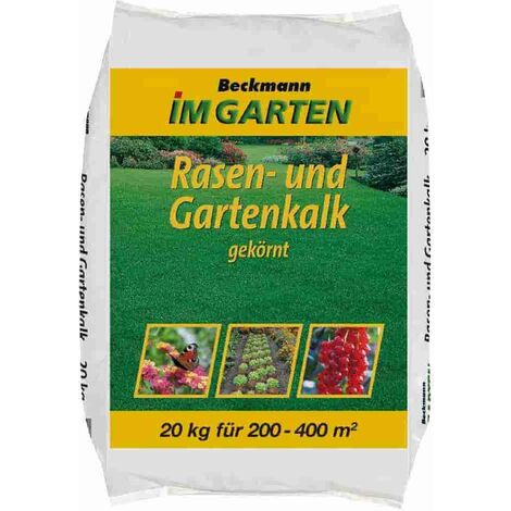 20kg gekörnter Rasen- und Gartenkalk 200-400m² (Kohlensaurer Kalk)