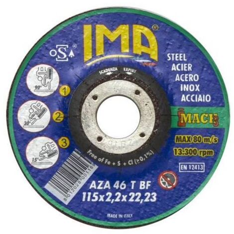Ima Disco Per Ferro Taglio E Sbavo D 115X2,2 Mm - 25 Pz